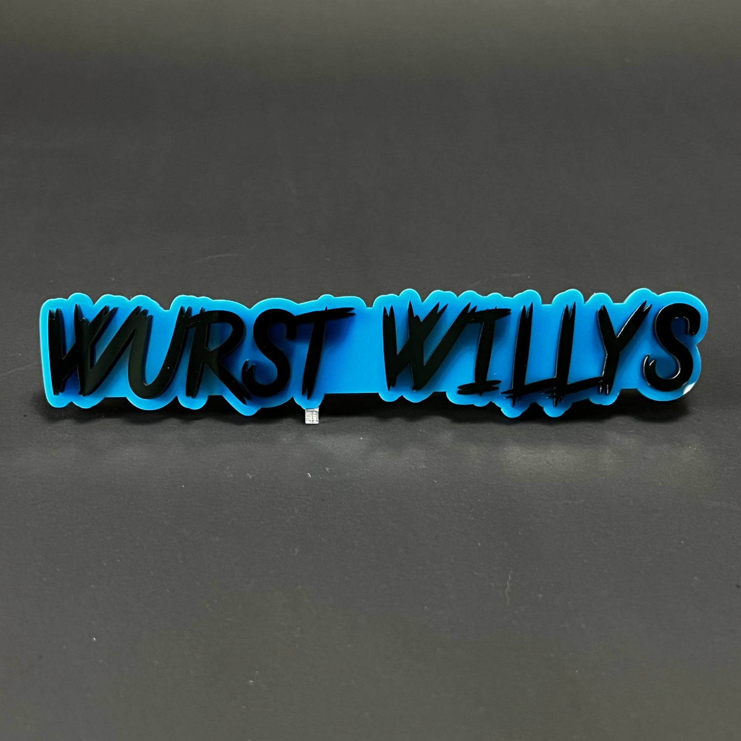 1PC WURST WILLYS 3D Acrylic Badge - Car Truck Emblem Fender Sticker