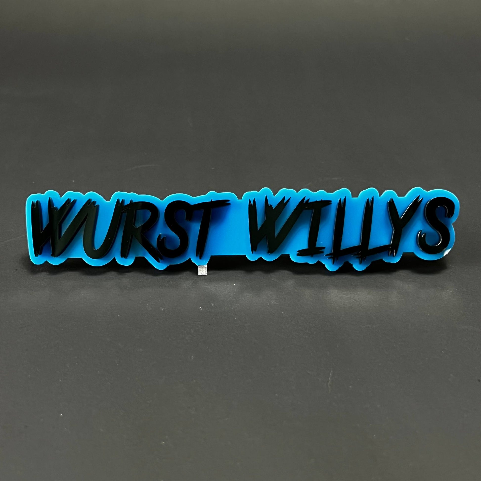1PC WURST WILLYS 3D Acrylic Badge - Car Truck Emblem Fender Sticker