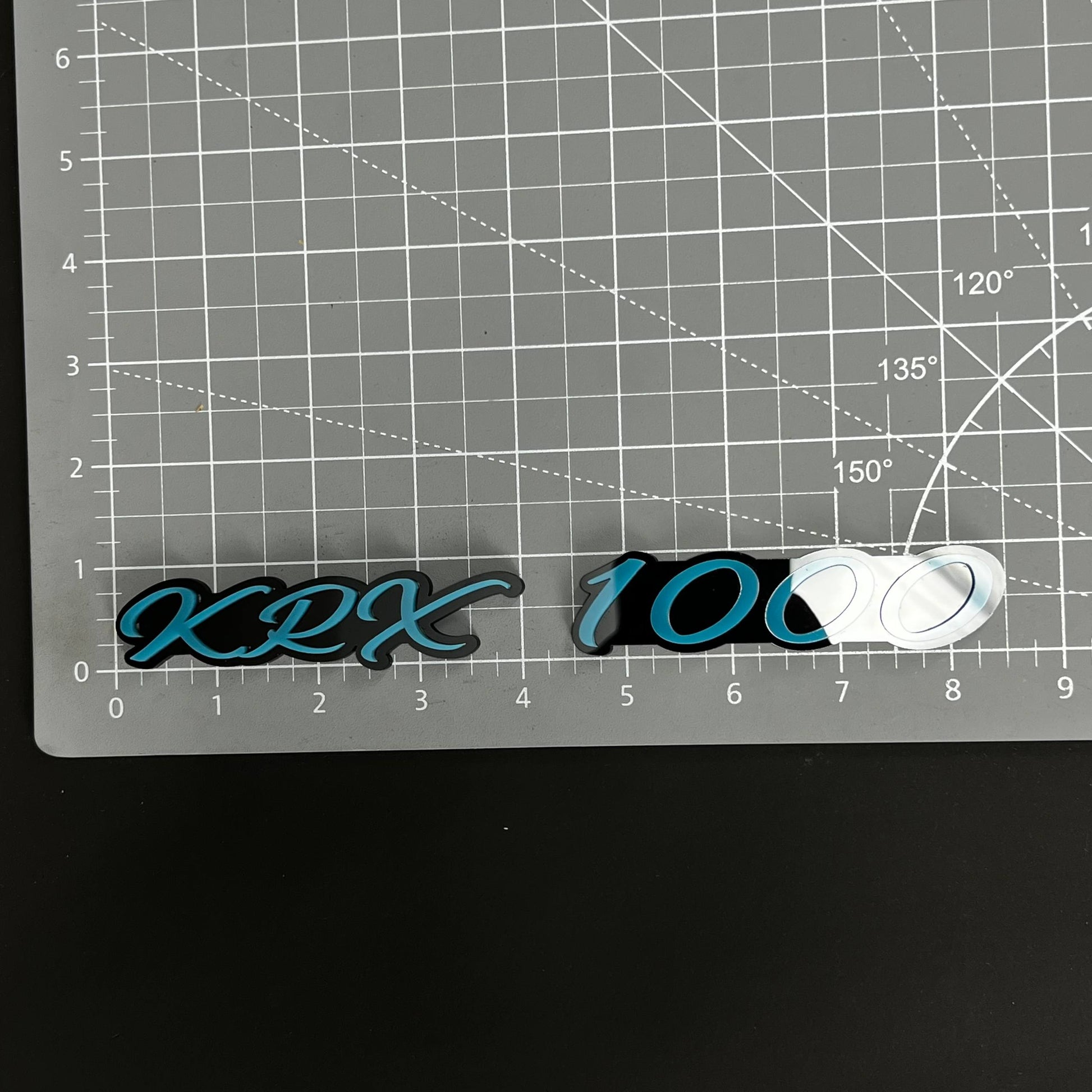1PC KRX 1000 3D Acrylic Badge - Car Truck Emblem Fender Tailgate Trunk Sticker