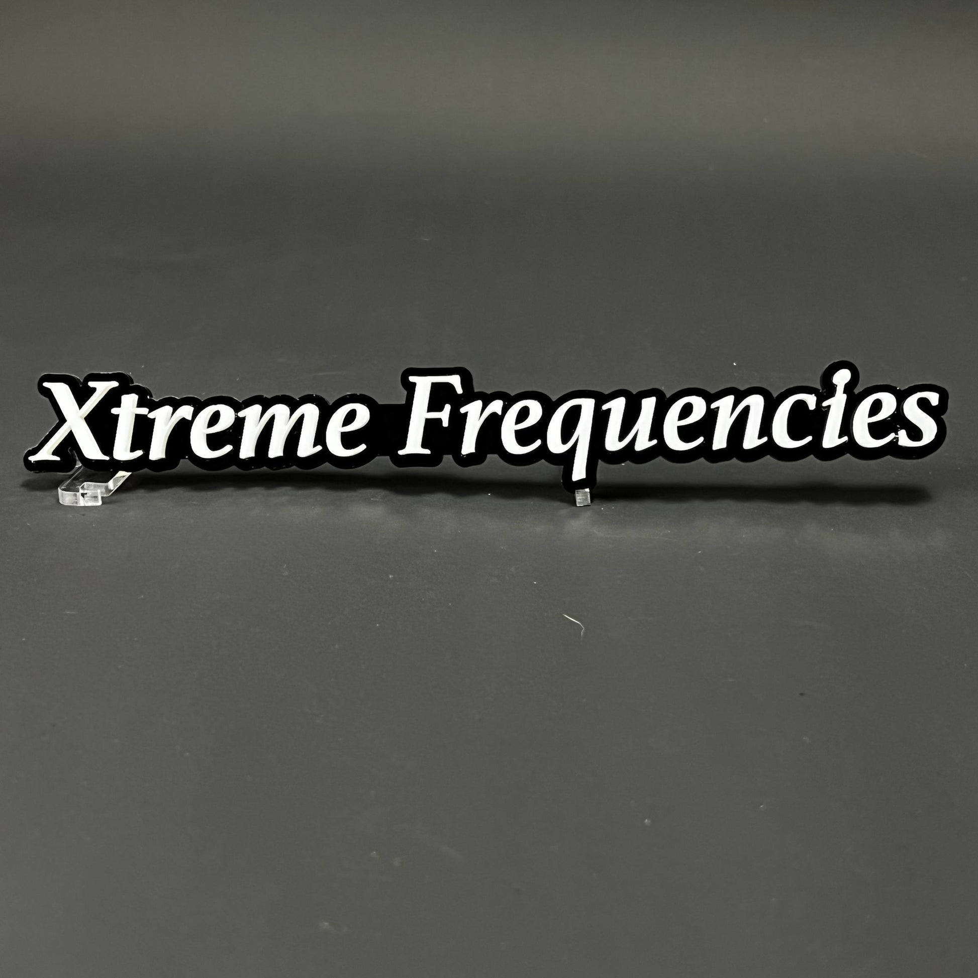 1PC Xtreme Frequencies 3D Acrylic Badge - Car Truck Emblem Fender Sticker