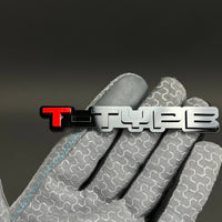1PC T-TYPE 3D Acrylic Badge - Car Truck Emblem Fender Tailgate Trunk Sticker