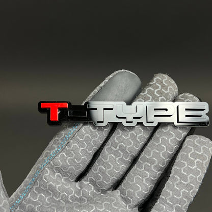 1PC T-TYPE 3D Acrylic Badge - Car Truck Emblem Fender Tailgate Trunk Sticker