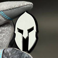 1PC Spartan Helmet 3D Acrylic Badge - Car Truck Emblem Fender Sticker