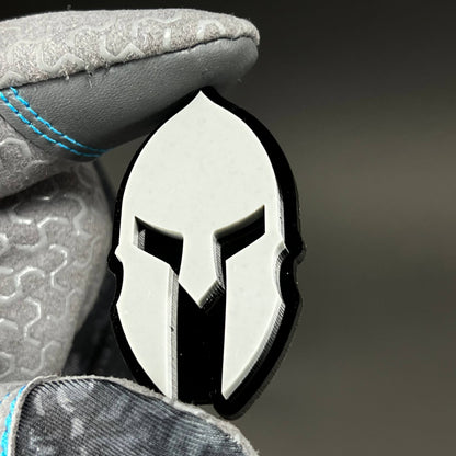 1PC Spartan Helmet 3D Acrylic Badge - Car Truck Emblem Fender Sticker