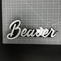 1PC Beaver 3D Acrylic Badge - Car Truck Emblem Fender Tailgate Trunk Sticker