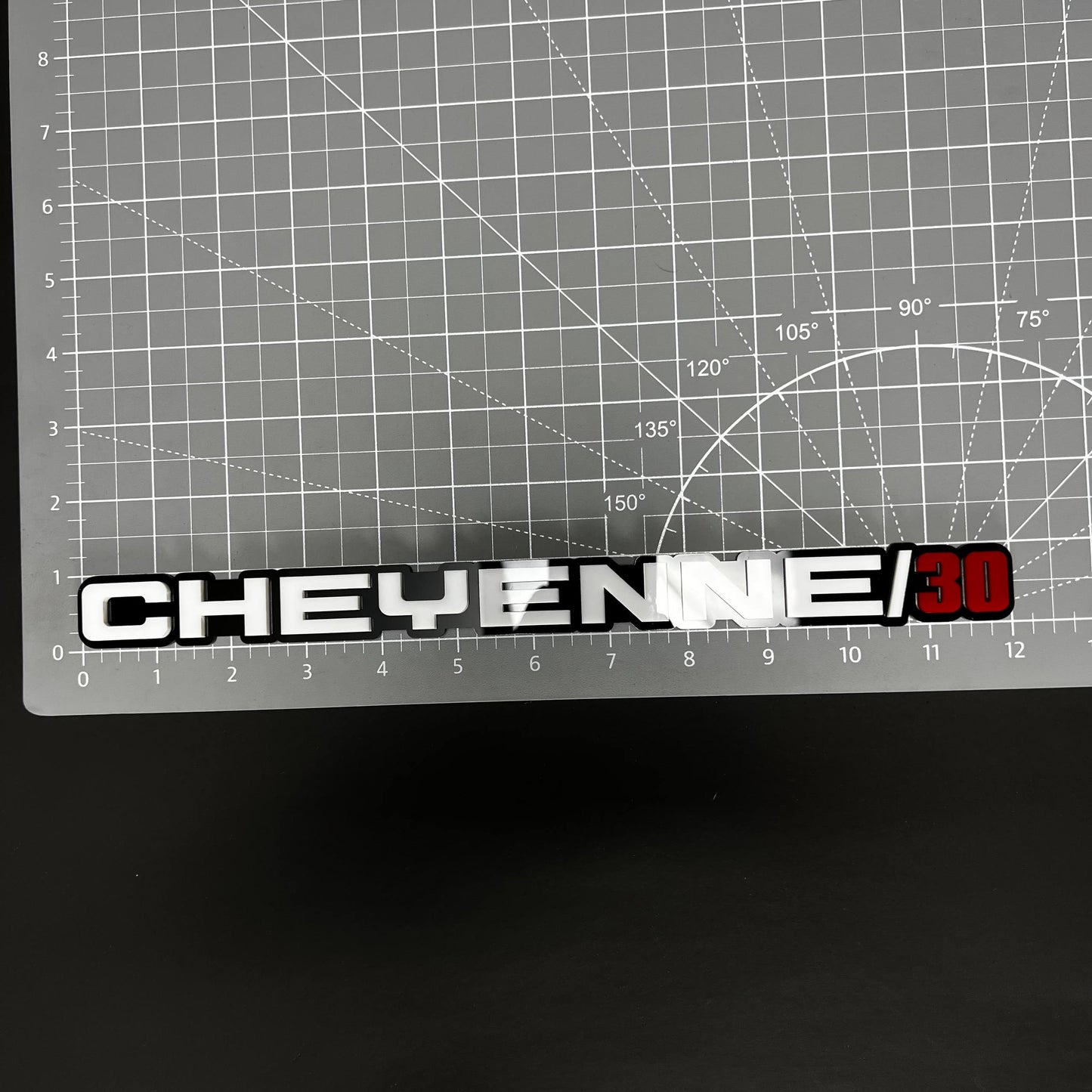 1PC CHEYENNE/30 3D Acrylic Badge - Car Truck Emblem Fender Sticker