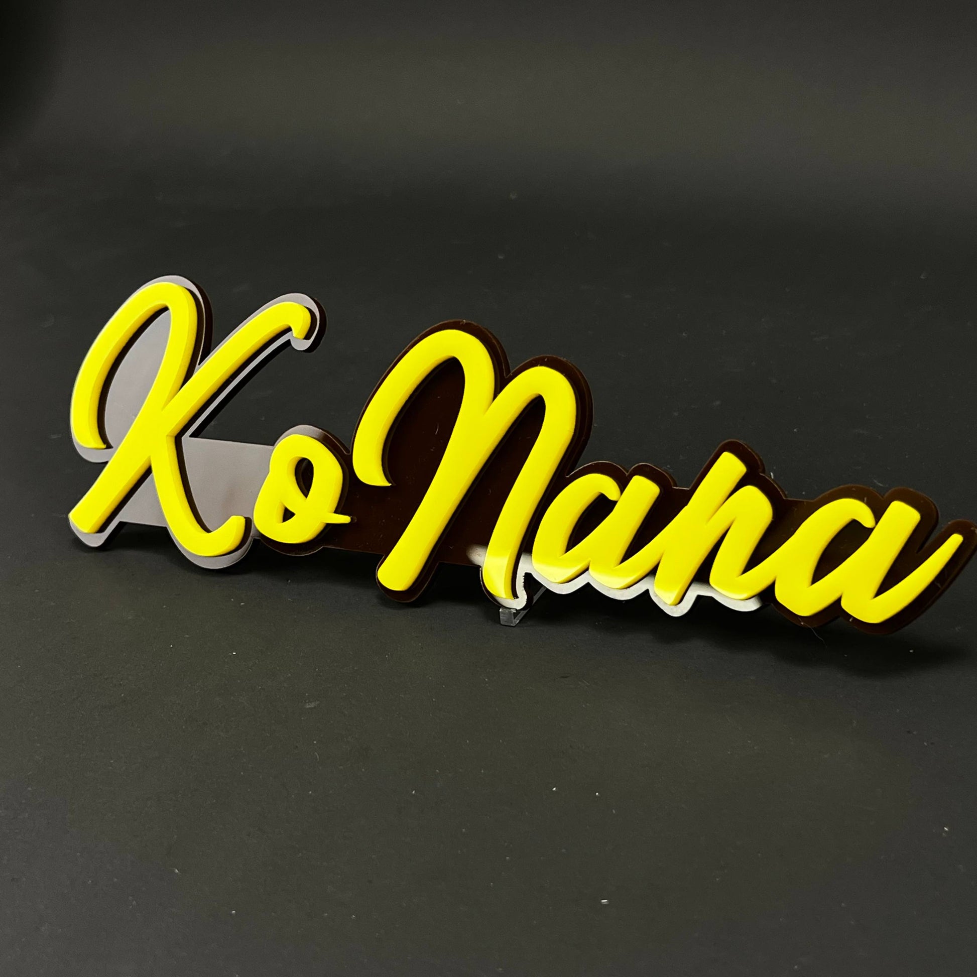 1PC KoNana 3D Acrylic Badge - Car Truck Emblem Fender Tailgate Trunk Sticker