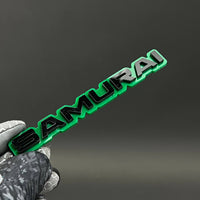 1PC SAMURAI 3D Acrylic Badge - Car Truck Emblem Fender Tailgate Trunk Sticker