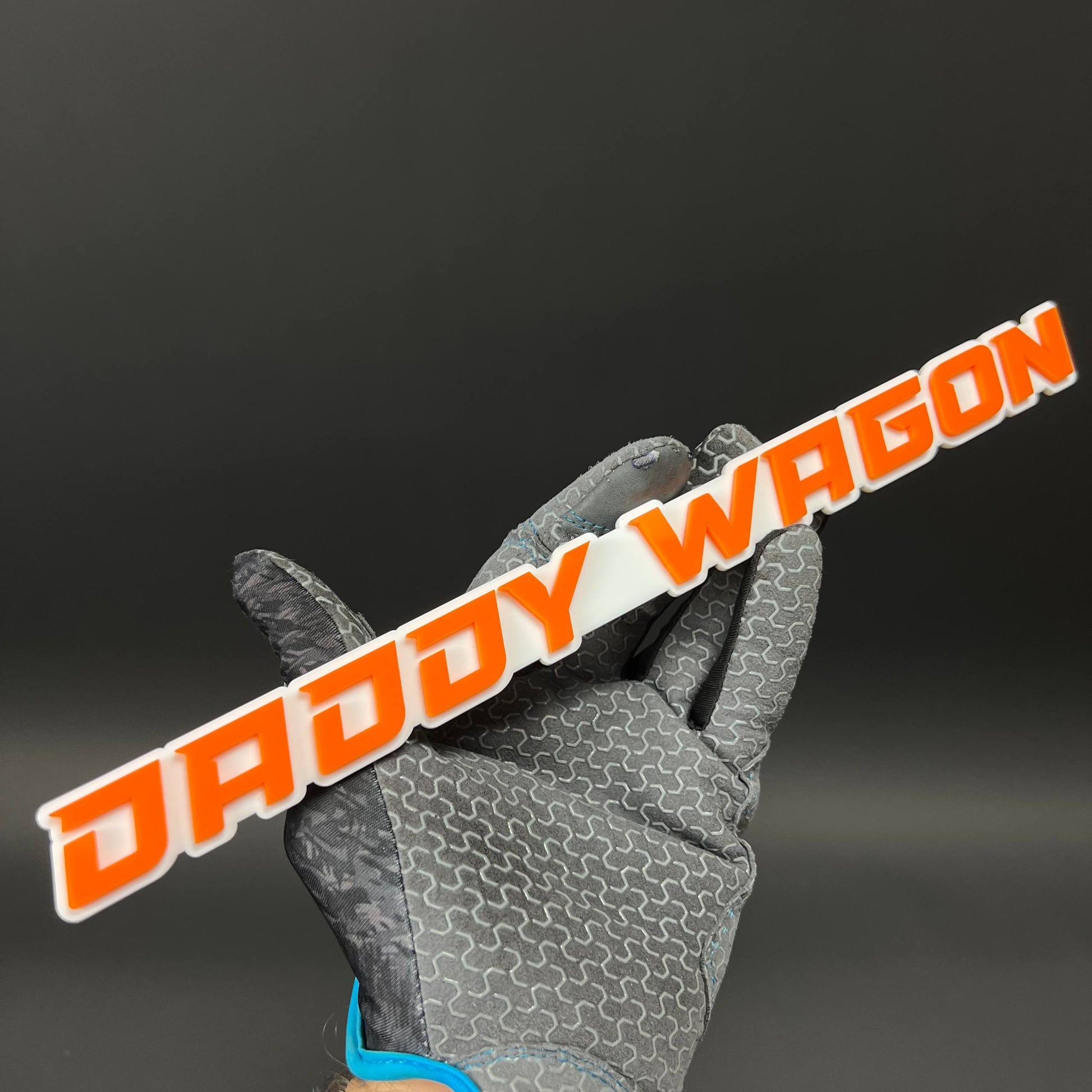 1PC DADDY WAGON 3D Acrylic Badge - Car Truck Emblem Fender Sticker