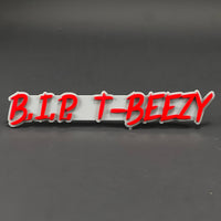 1PC B.I.P. T-BEEZY 3D Acrylic Badge - Car Truck Emblem Fender Sticker