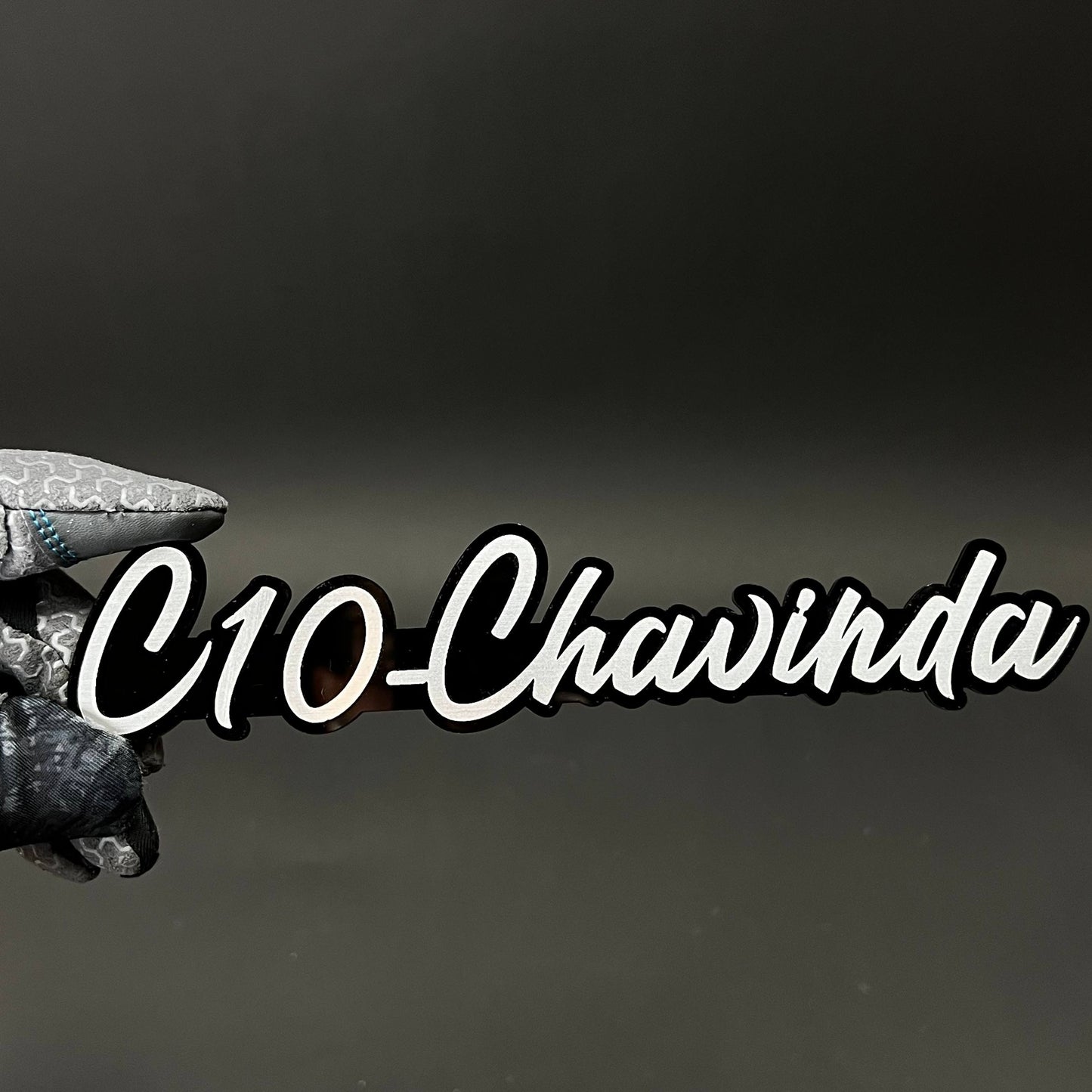1PC C10-Chavinda 3D Acrylic Badge - Car Truck Emblem Fender Sticker