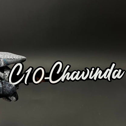 1PC C10-Chavinda 3D Acrylic Badge - Car Truck Emblem Fender Sticker