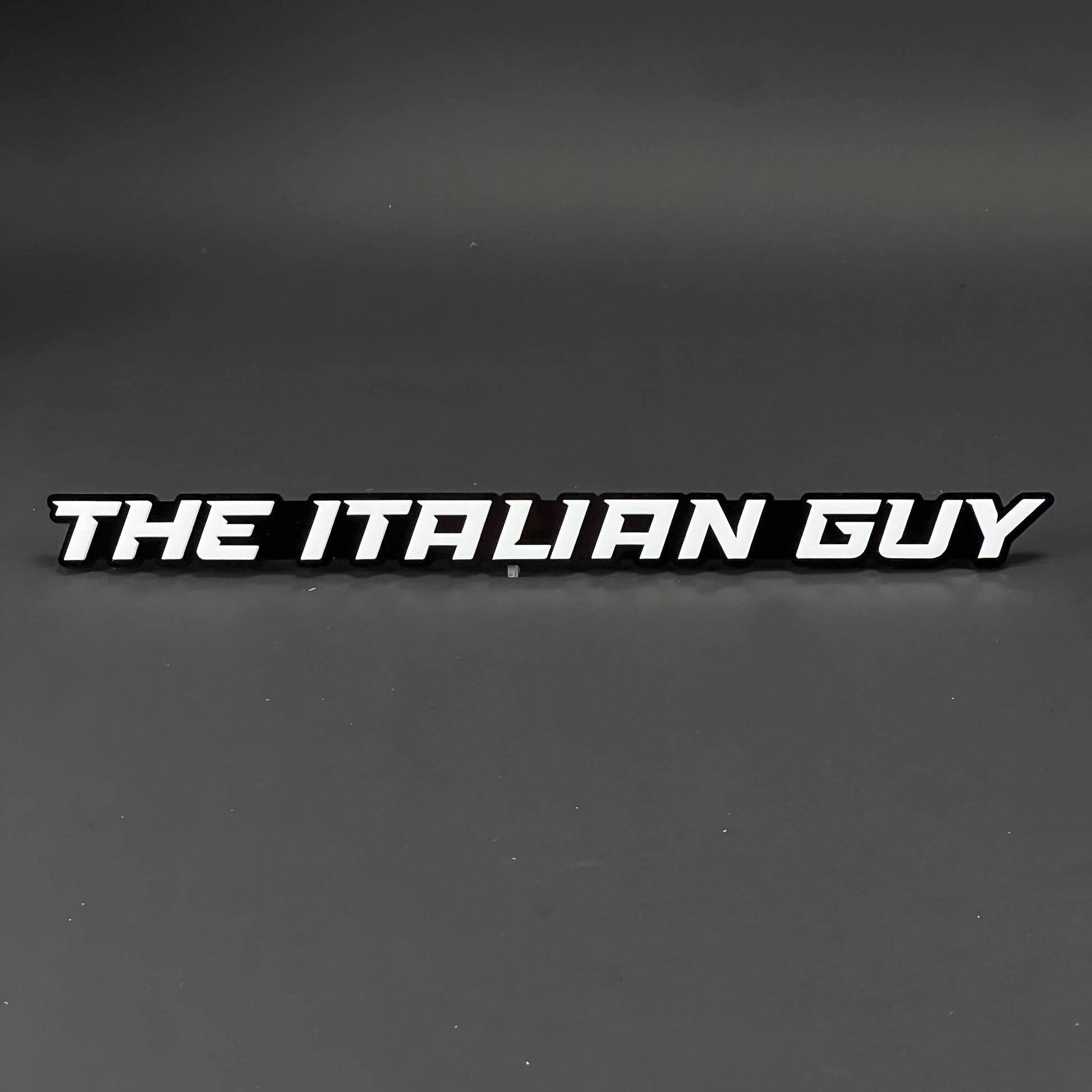 1PC THE ITALIAN GUY 3D Acrylic Badge - Car Truck Emblem Fender Sticker