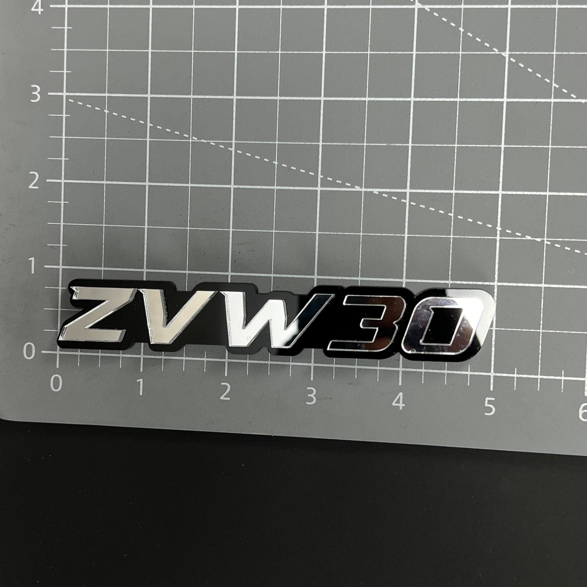 1PC ZVW30 3D Acrylic Badge - Car Truck Emblem Fender Tailgate Trunk Sticker