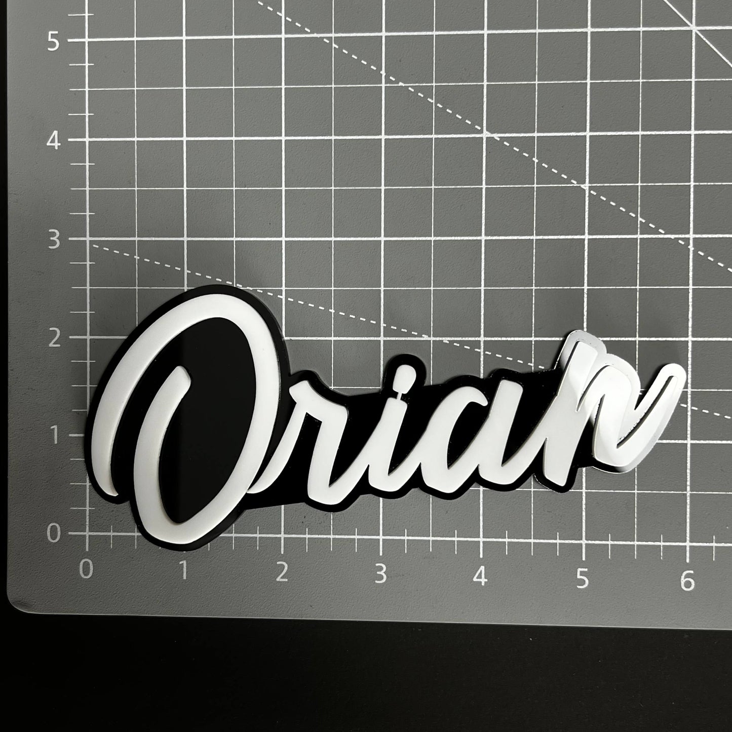 1PC Orian 3D Acrylic Badge - Car Truck Emblem Fender Tailgate Trunk Sticker
