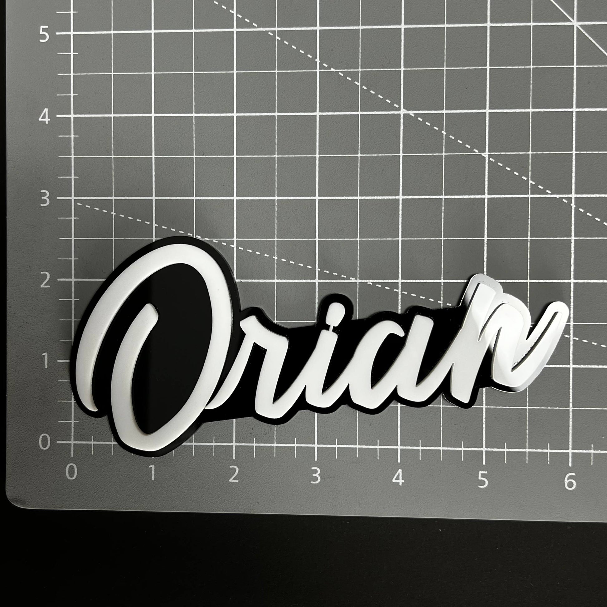1PC Orian 3D Acrylic Badge - Car Truck Emblem Fender Tailgate Trunk Sticker