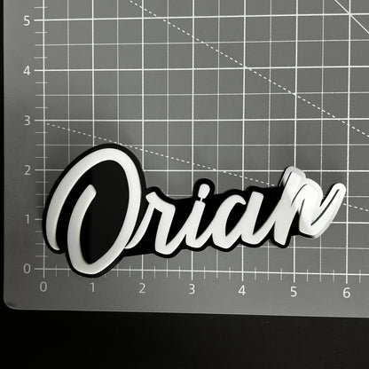 1PC Orian 3D Acrylic Badge - Car Truck Emblem Fender Tailgate Trunk Sticker