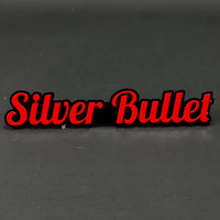 1PC Silver Bullet 3D Acrylic Badge - Car Truck Emblem Fender Sticker