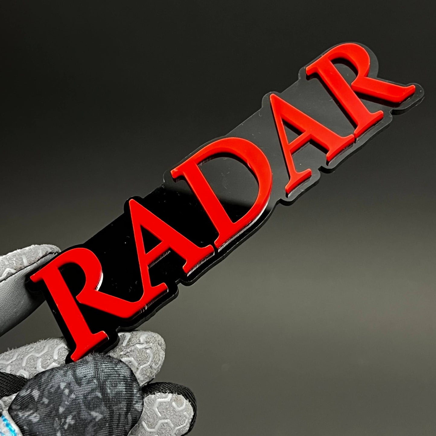 1PC RADAR 3D Acrylic Badge - Car Truck Emblem Fender Tailgate Trunk Sticker