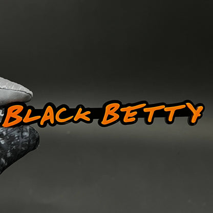 1PC Black Betty 3D Acrylic Badge - Car Truck Emblem Fender Sticker