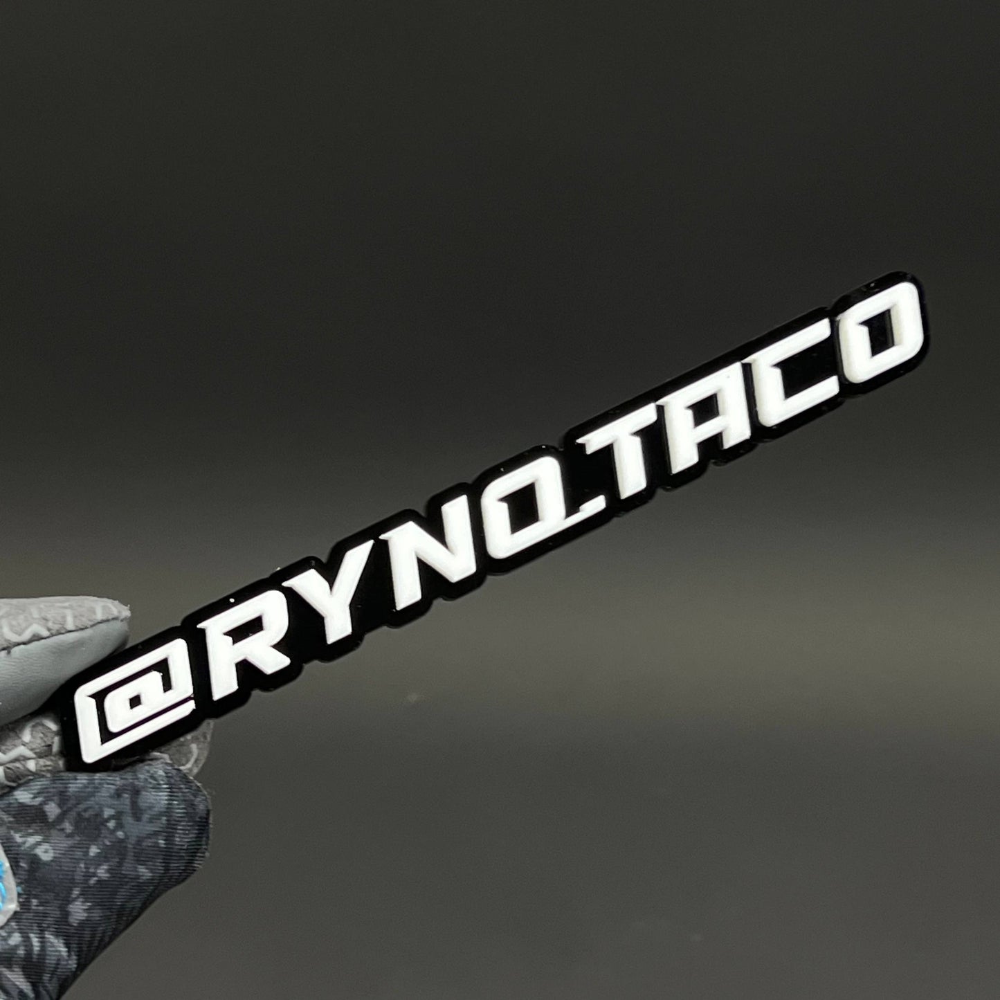 1PC @RYNQ.TACO 3D Acrylic Badge - Car Truck Emblem Fender Tailgate Trunk Sticker