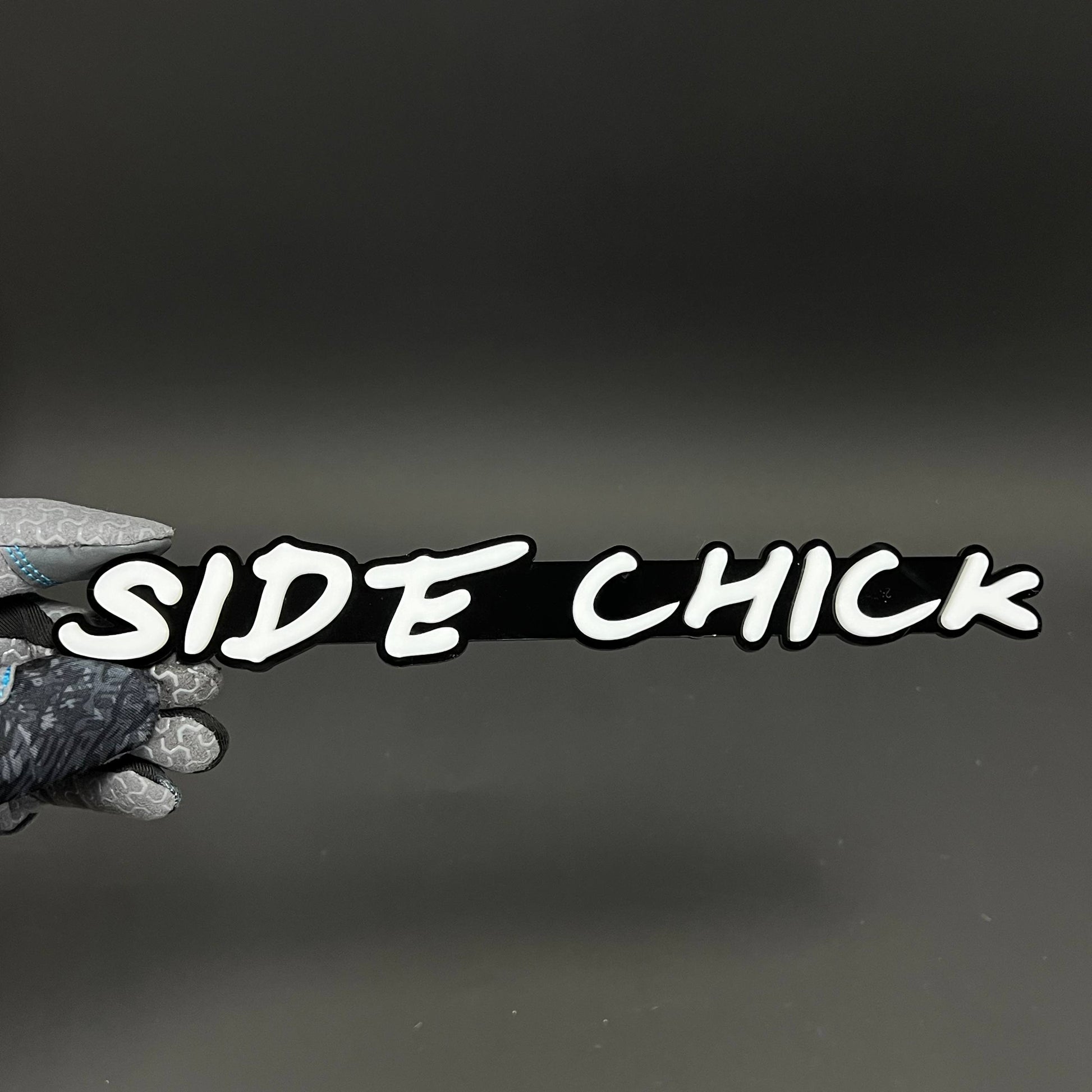 1PC SIDE CHICK 3D Acrylic Badge - Car Truck Emblem Fender Tailgate Trunk Sticker