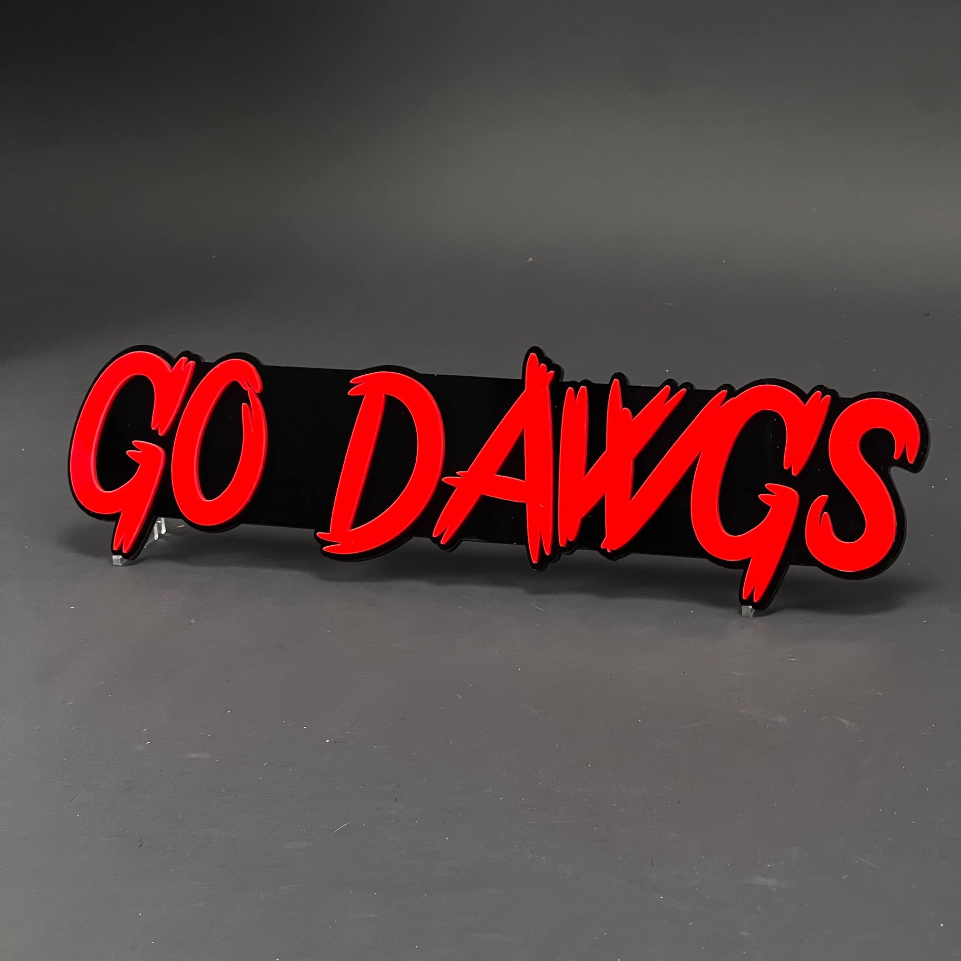 1PC GO DAWGS 3D Acrylic Badge - Car Truck Emblem Fender Tailgate Trunk Sticker