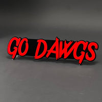 1PC GO DAWGS 3D Acrylic Badge - Car Truck Emblem Fender Tailgate Trunk Sticker
