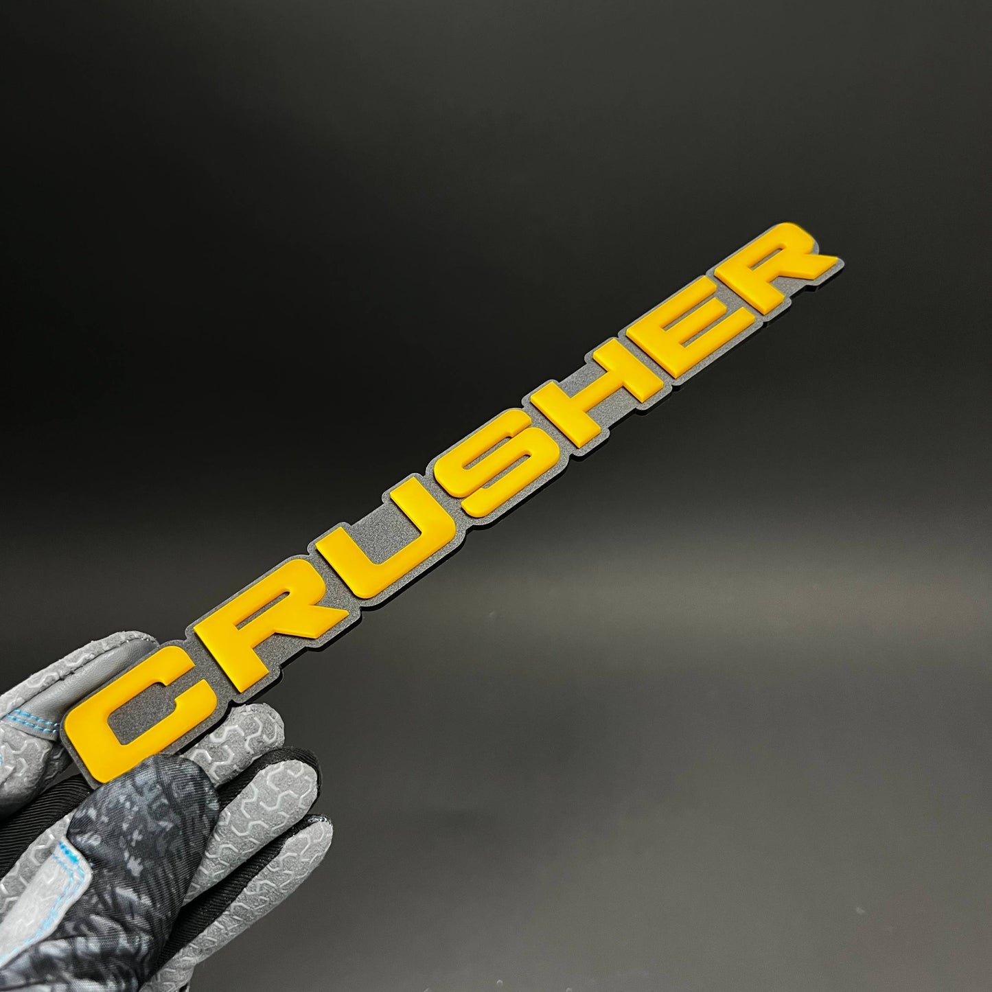 1PC CRUSHER 3D Acrylic Badge - Car Truck Emblem Fender Tailgate Trunk Sticker