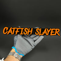 1PC CATFISH SLAYER 3D Acrylic Badge - Car Truck Emblem Fender Sticker