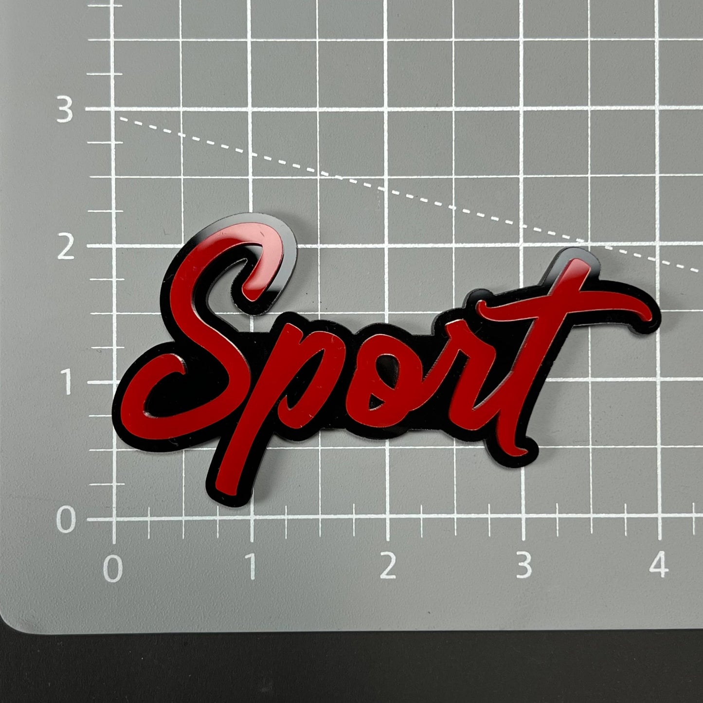 1PC Sport 3D Acrylic Badge - Car Truck Emblem Fender Tailgate Trunk Sticker
