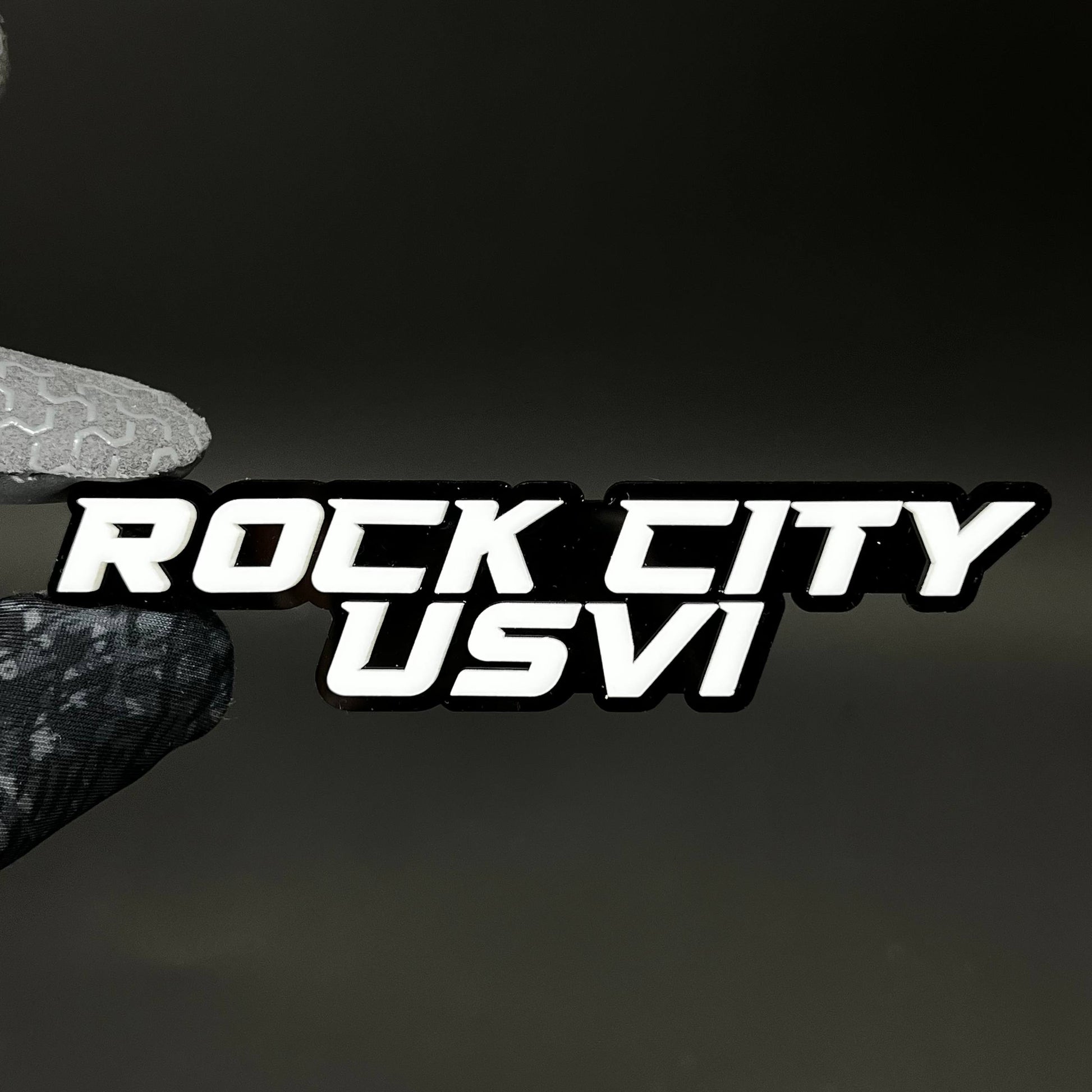 1PC ROCK CITY USVI 3D Acrylic Badge - Car Truck Emblem Fender Sticker