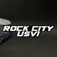 1PC ROCK CITY USVI 3D Acrylic Badge - Car Truck Emblem Fender Sticker