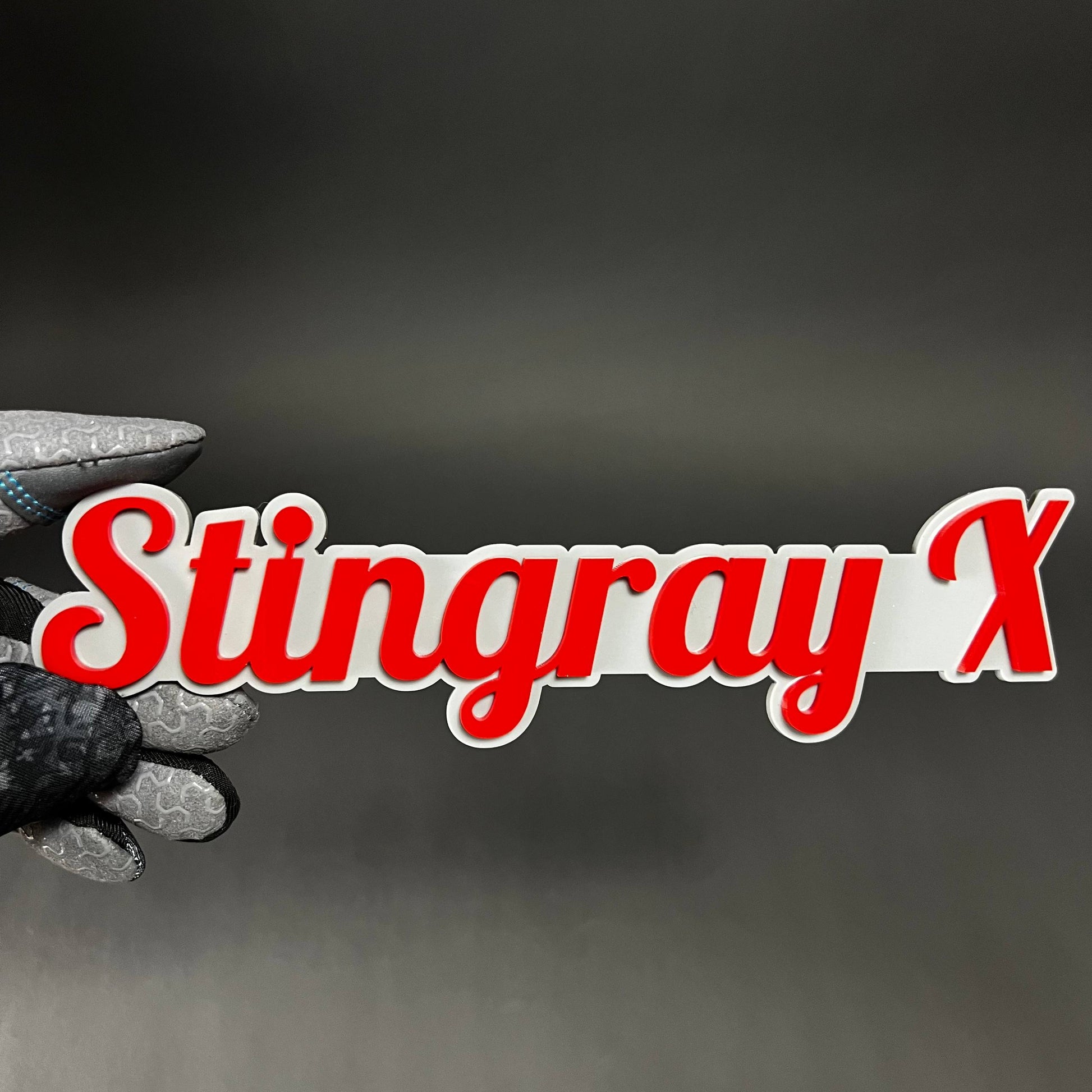 1PC Stingray X 3D Acrylic Badge - Car Truck Emblem Fender Tailgate Trunk Sticker