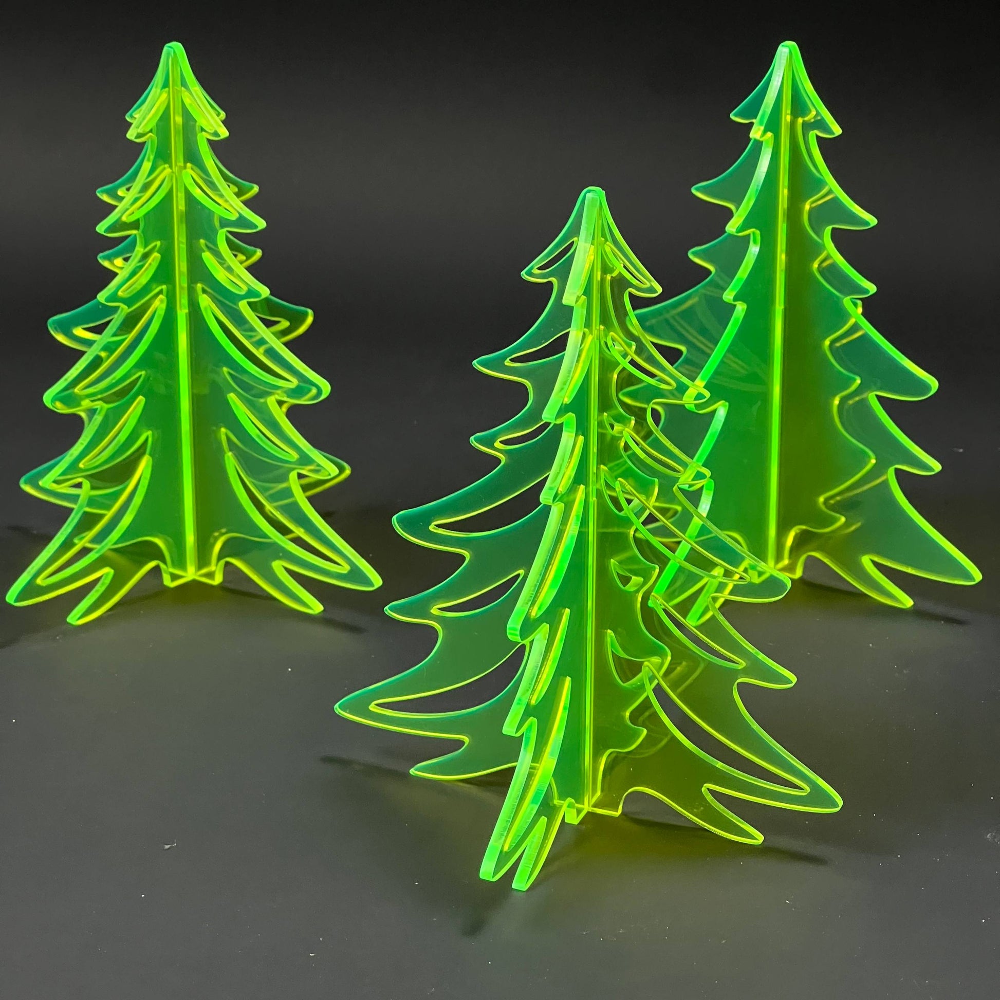1PC Christmas Tree 3D Acrylic Badge - Car Truck Emblem Fender Sticker