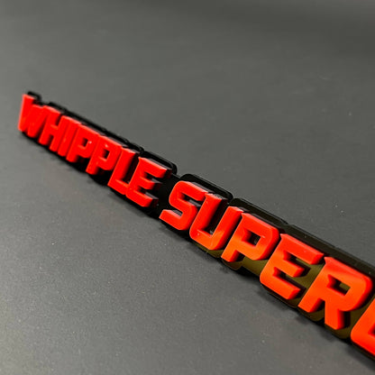 1PC WHIPPLE SUPERCHARGED 3D Acrylic Badge - Car Truck Emblem Fender Sticker