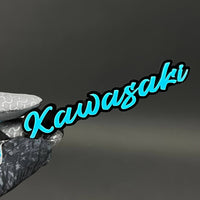 1PC Kawasaki 3D Acrylic Badge - Car Truck Emblem Fender Tailgate Trunk Sticker