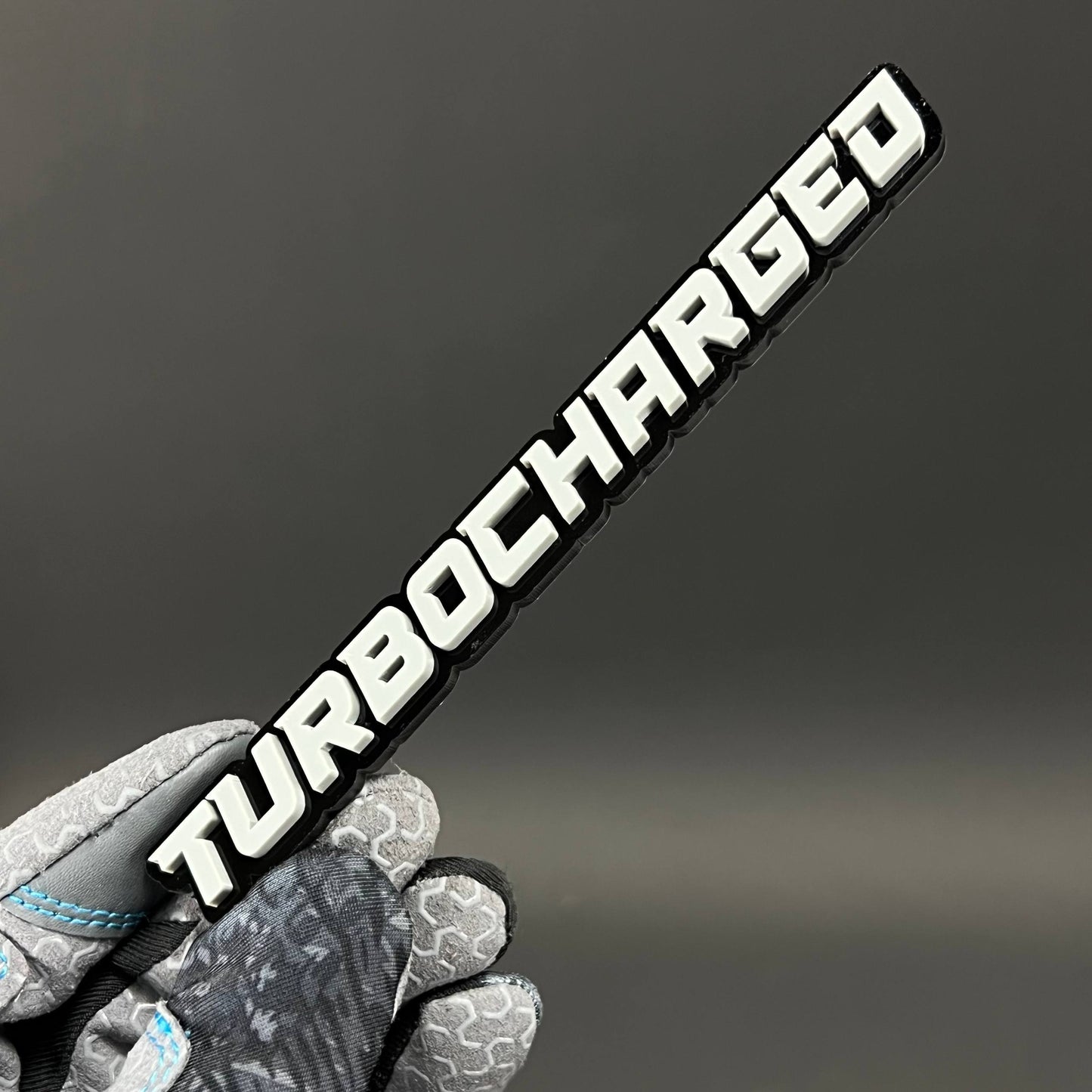 1PC TURBOCHARGED 3D Acrylic Badge - Car Truck Emblem Fender Sticker