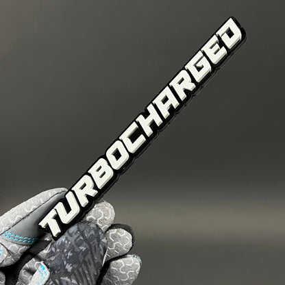 1PC TURBOCHARGED 3D Acrylic Badge - Car Truck Emblem Fender Sticker