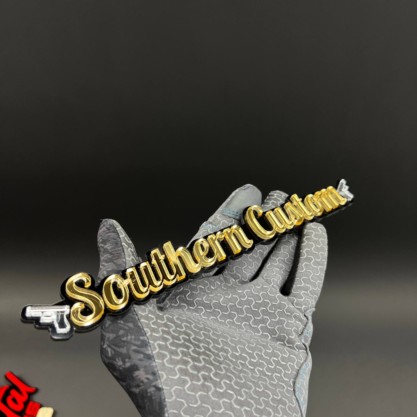 1PC Southern Custom 3D Acrylic Badge - Car Truck Emblem Fender Tailgate Trunk Sticker