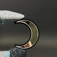 1PC Crescent Moon 3D Acrylic Badge - Car Truck Emblem Fender Sticker