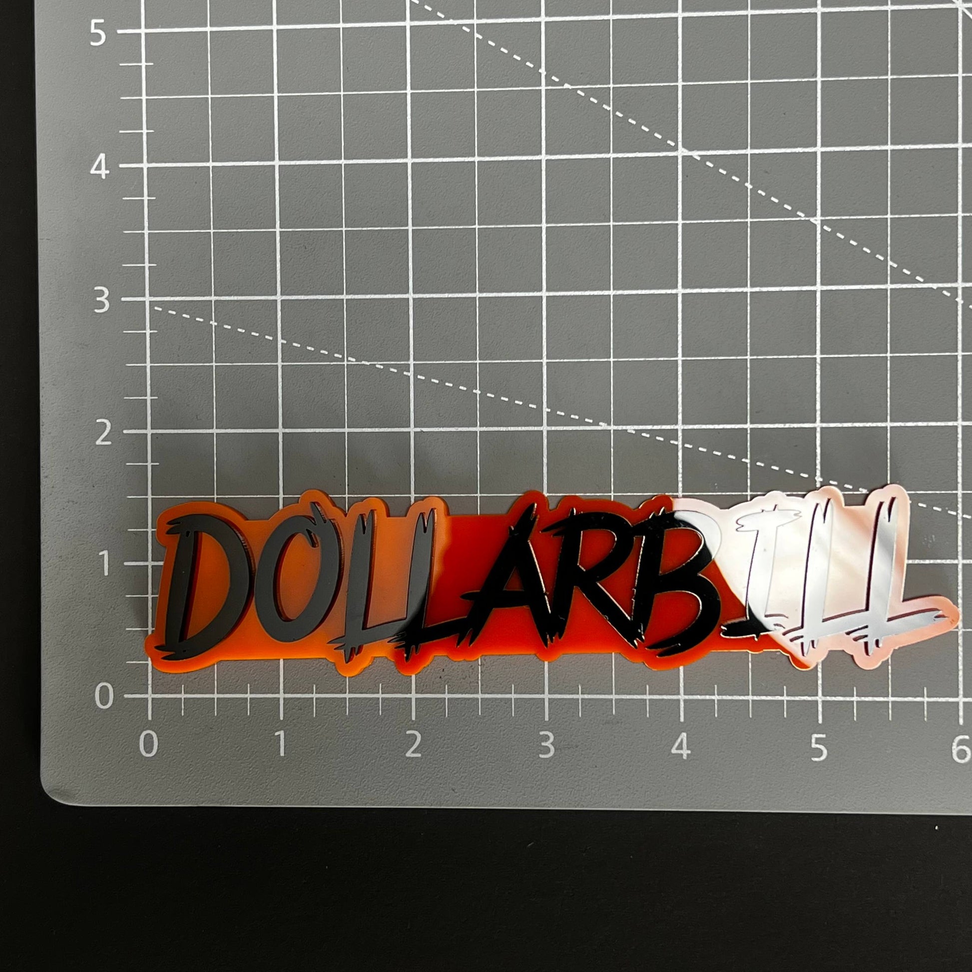 1PC DOLLARBILL 3D Acrylic Badge - Car Truck Emblem Fender Tailgate Trunk Sticker