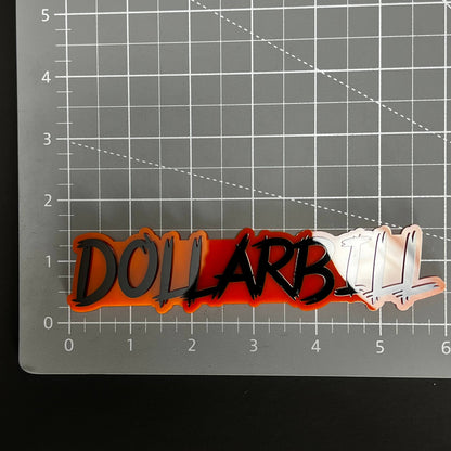 1PC DOLLARBILL 3D Acrylic Badge - Car Truck Emblem Fender Tailgate Trunk Sticker
