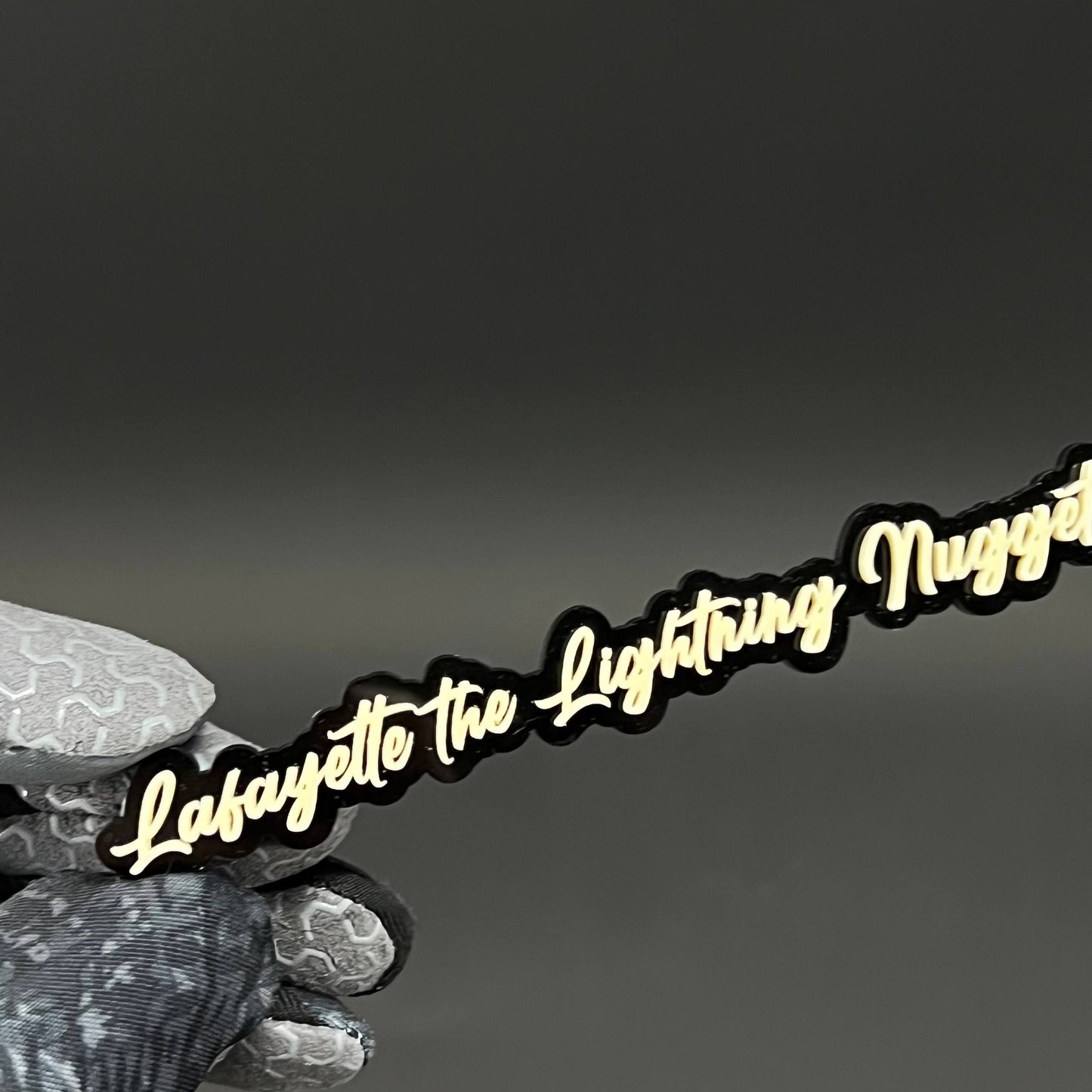 1PC Lafayette the Lightning Nugget 3D Acrylic Car Badge - Fender Emblem