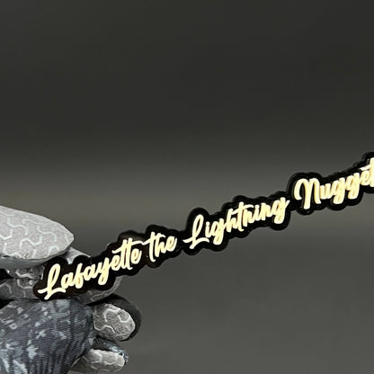 1PC Lafayette the Lightning Nugget 3D Acrylic Car Badge - Fender Emblem
