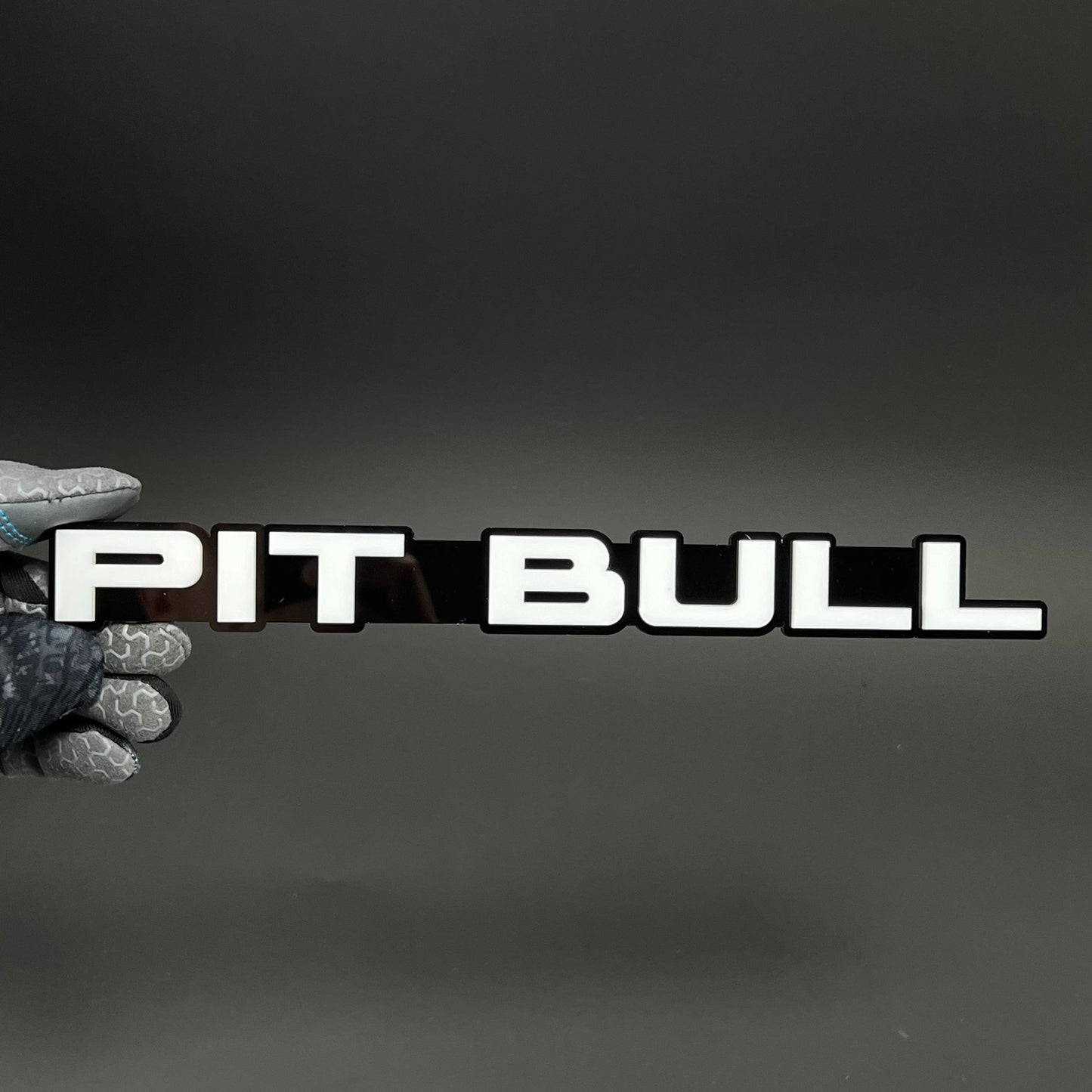 1PC PIT BULL 3D Acrylic Badge - Car Truck Emblem Fender Tailgate Trunk Sticker