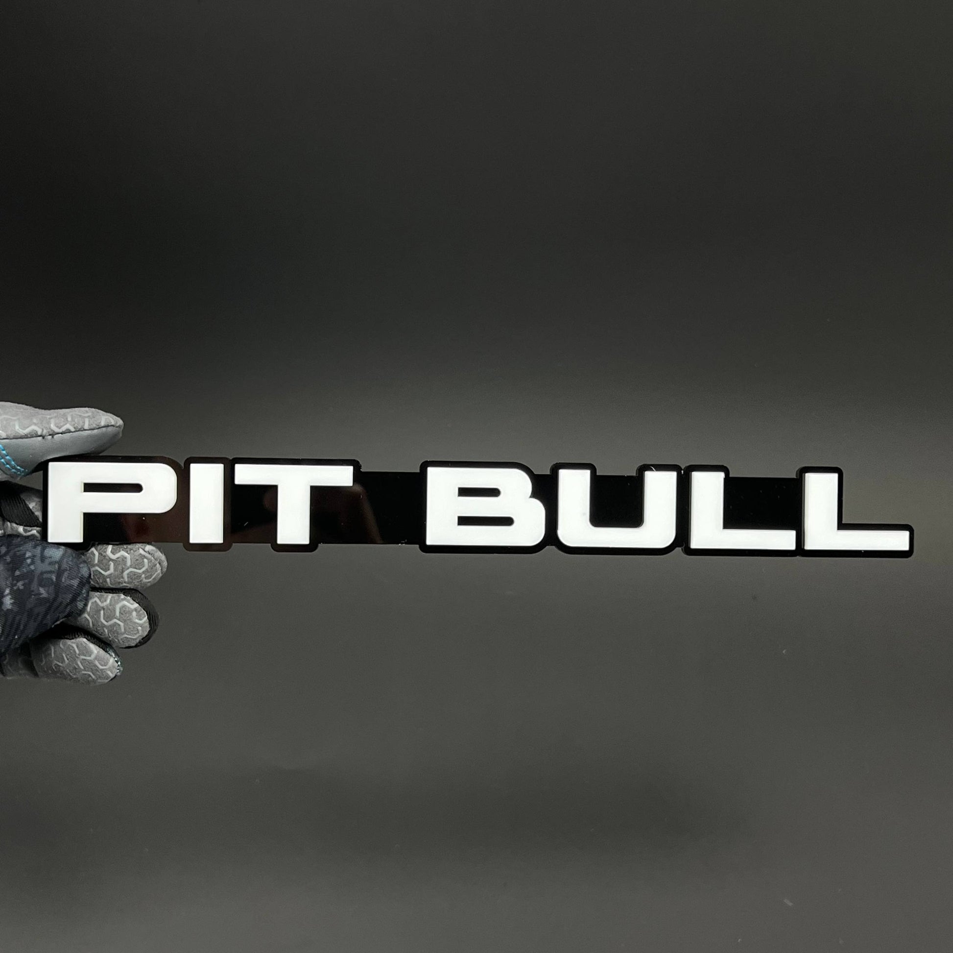 1PC PIT BULL 3D Acrylic Badge - Car Truck Emblem Fender Tailgate Trunk Sticker