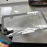 1PC Mountain Range 3D Acrylic Badge - Car Truck Emblem Fender Sticker