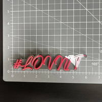 1PC #LOVNTY 3D Acrylic Badge - Car Truck Emblem Fender Tailgate Trunk Sticker