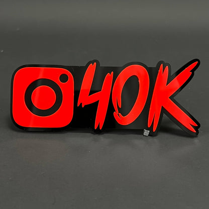 1PC 40K 3D Acrylic Badge - Car Truck Emblem Fender Tailgate Trunk Sticker